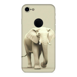 iPhone 7 (Logo Cut) with Majestic Elephant Print